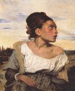 Eugene Delacroix Orphan Girl at the Cemetery (mk45) oil painting reproduction